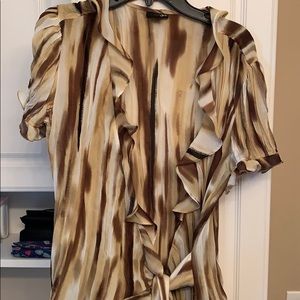 Brown and khaki shirt